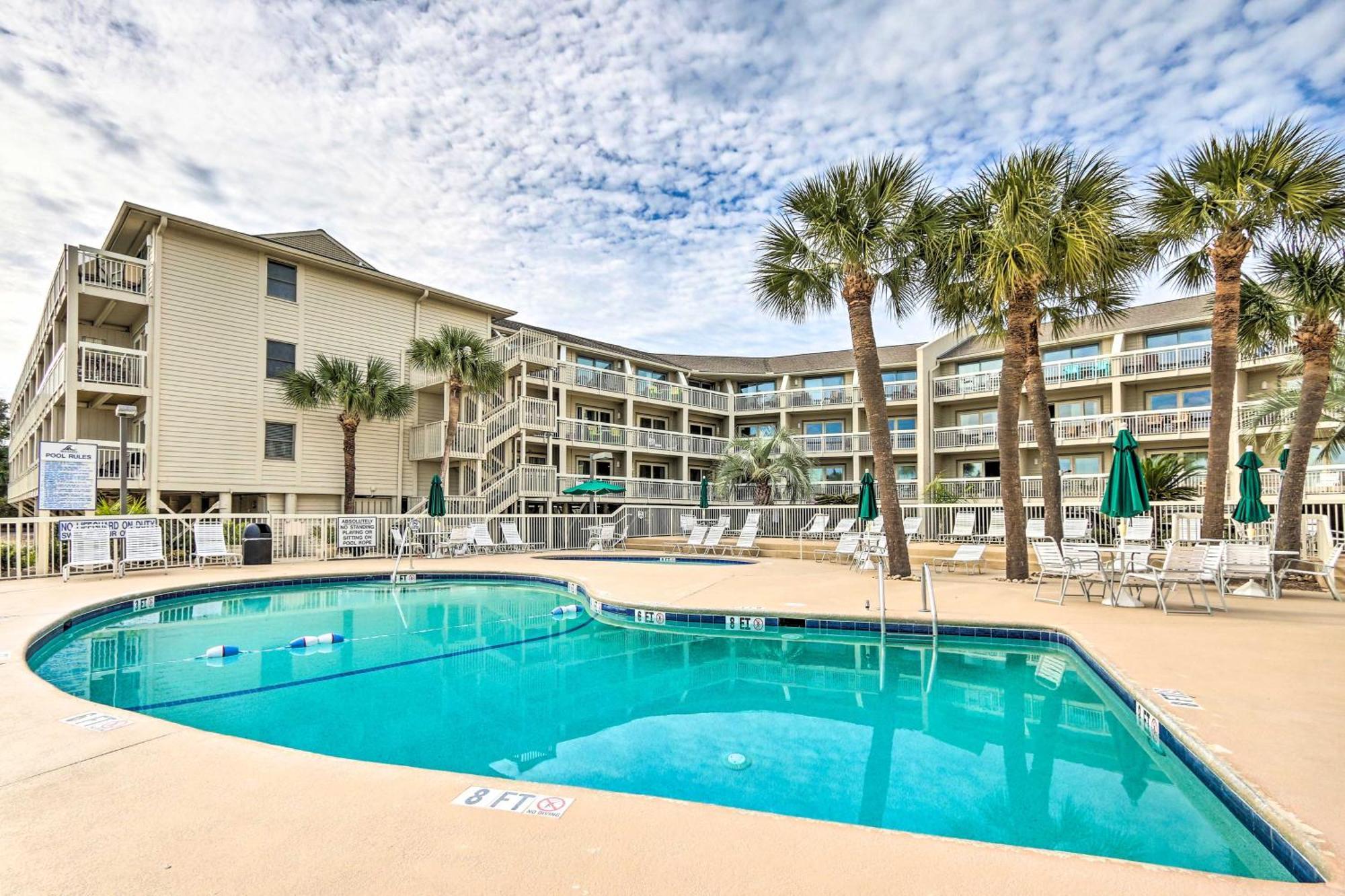 Beachfront Condo With Pool Access In Hilton Head! Hilton Head Island Exterior photo